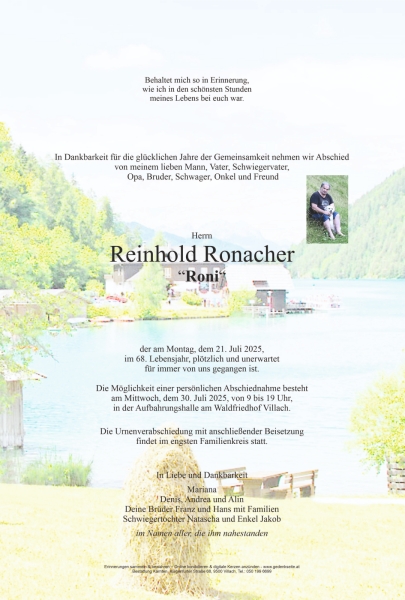 Parte Reinhold  Ronacher