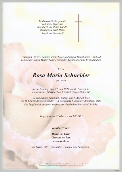 Parte Rosa Maria Schneider
