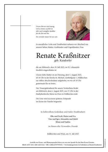 Parte von Renate  Kraßnitzer