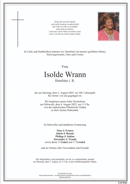 Parte Isolde Wrann
