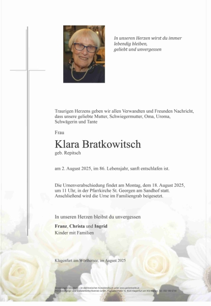 Parte Klara  Bratkowitsch