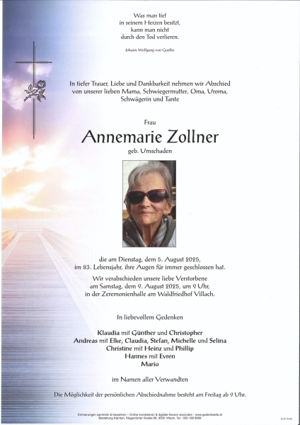 Parte von Annemarie Zollner