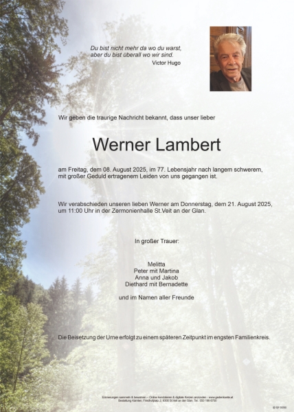 Parte von Werner Lambert