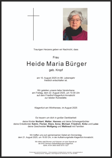 Parte von Heide Maria Bürger
