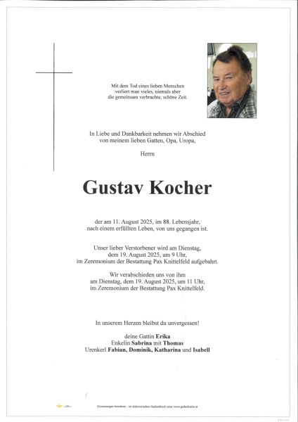 Parte von Gustav Kocher