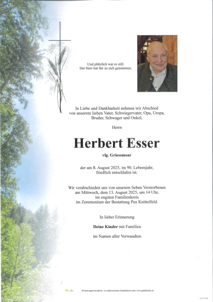 Parte Herbert  Esser