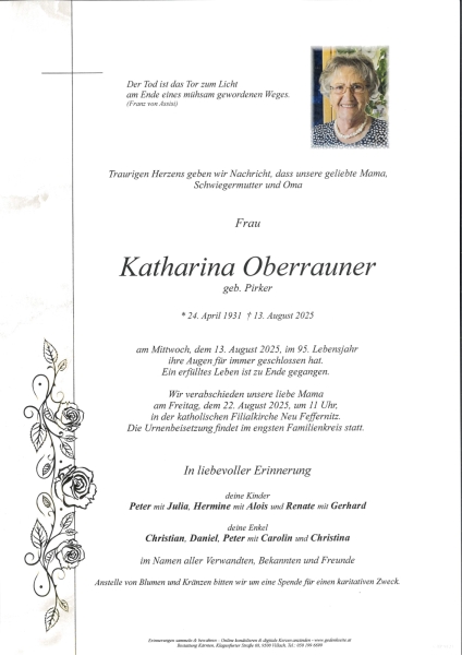 Parte von Katharina Oberrauner