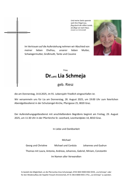 Parte von Amalia "Lia" Schmeja