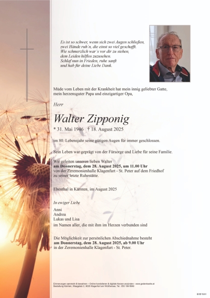 Parte von Walter Zipponig