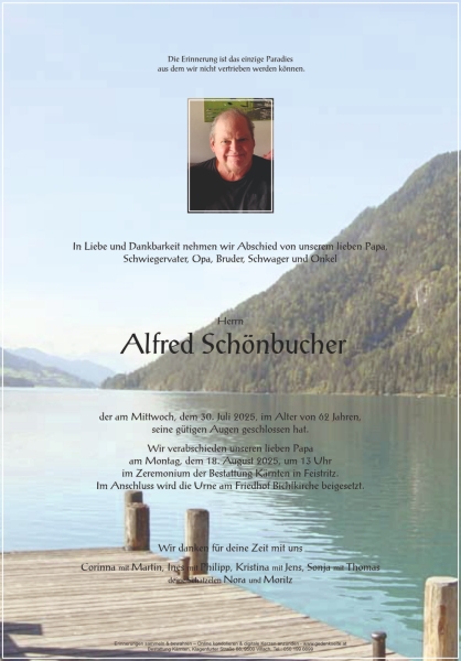Parte von Alfred Schönbucher