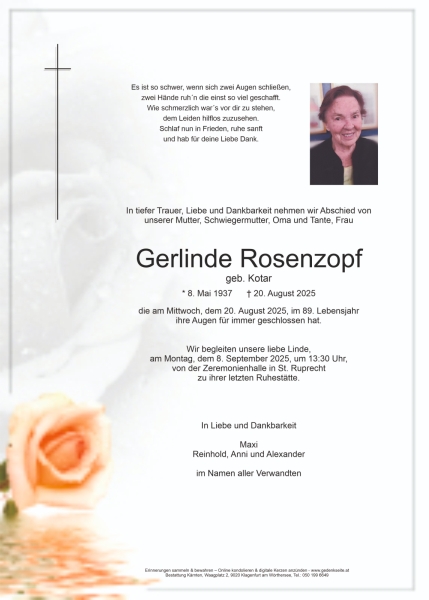 Parte von Gerlinde Rosenzopf