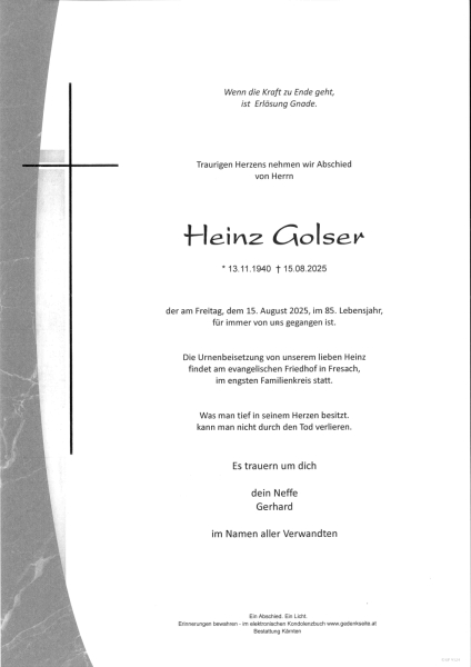 Parte von Heinz Golser