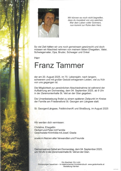 Parte von Franz Tammer