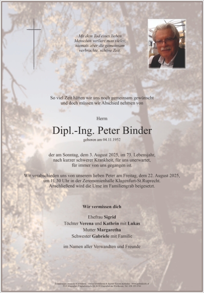 Parte von Peter Binder