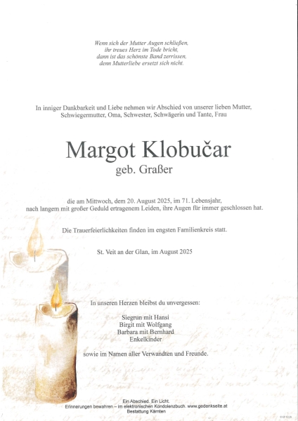 Parte von Margot Klobučar
