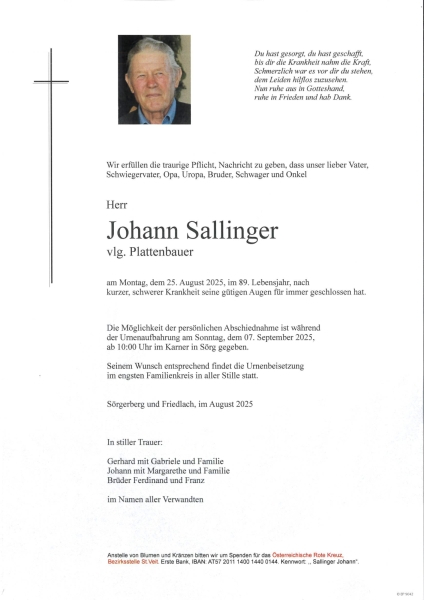 Parte Johann Sallinger