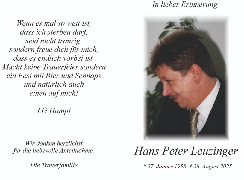 Parte Hans Peter  Leuzinger