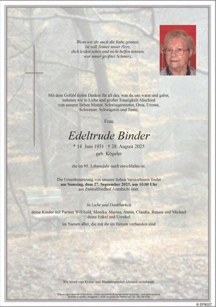 Parte von Edeltrude Binder