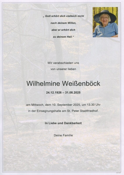 Parte Wilhelmine Weißenböck