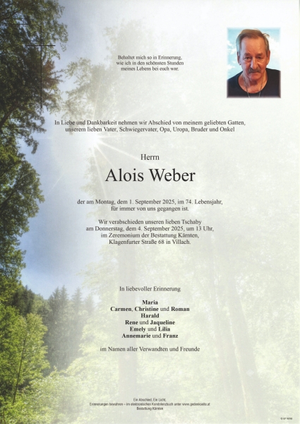 Parte von Alois Weber