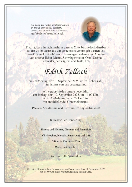 Parte Edith Zelloth