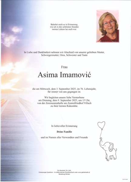 Parte von Asima Imamović