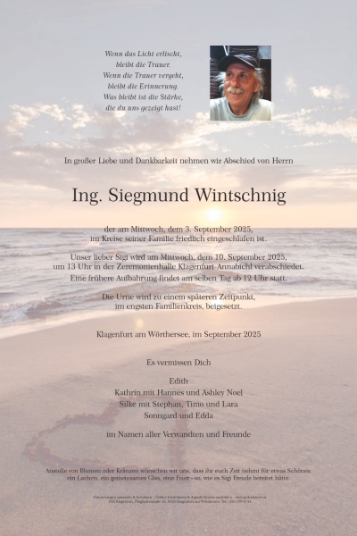 Parte von Siegmund Wintschnig