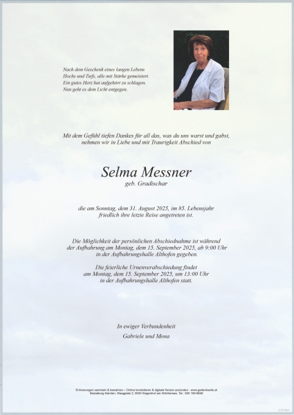 Parte von Selma Messner