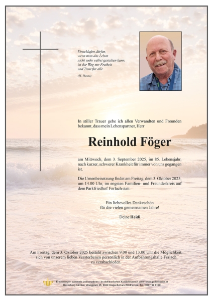 Parte von Reinhold Föger