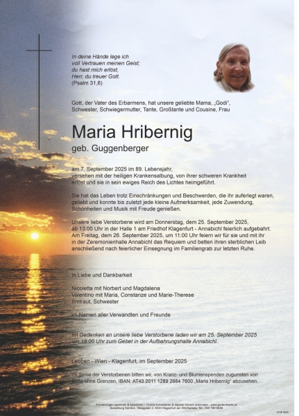 Parte von Maria Hribernig