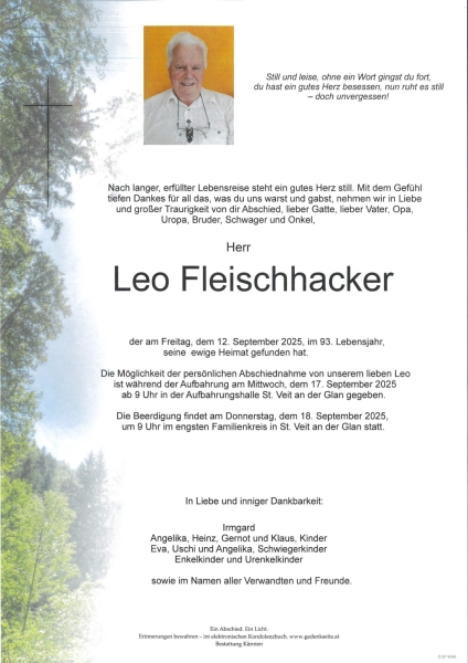 Parte von Leo Fleischhacker
