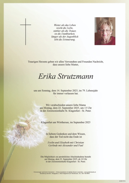 Parte von Erika Strutzmann