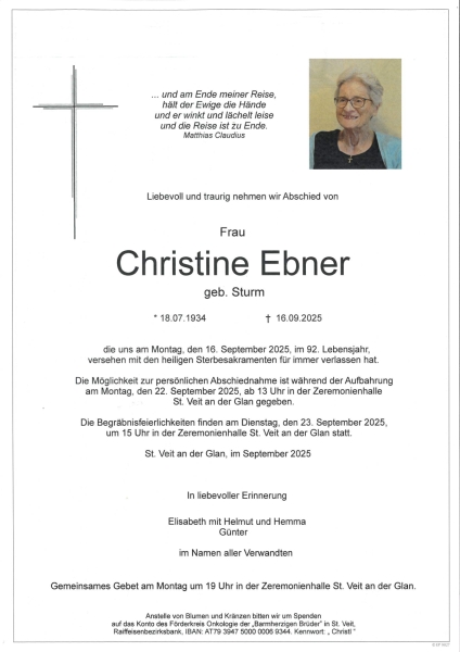 Parte von Christine Ebner