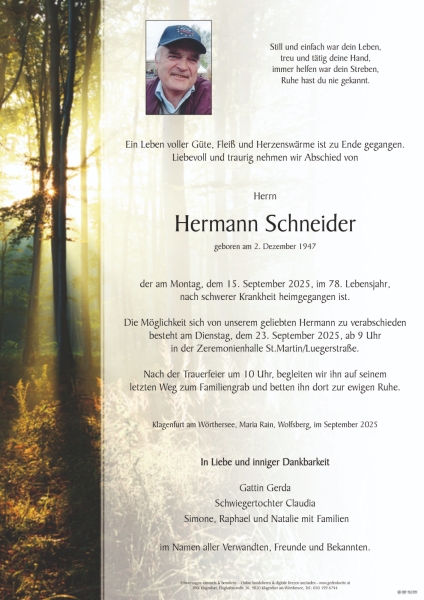 Parte von Hermann Schneider
