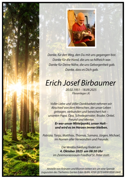 Parte Erich Josef Birbaumer