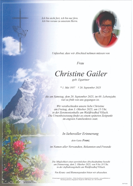 Parte Christine  Gailer