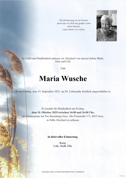 Parte Maria Wusche
