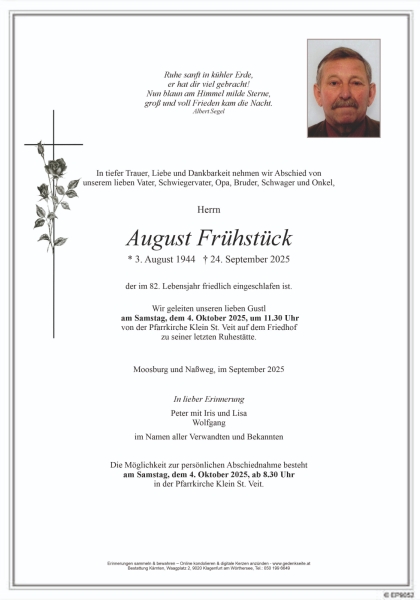 Parte August Frühstück