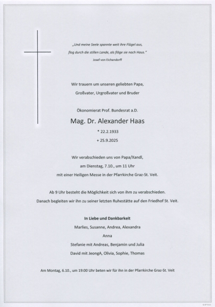 Parte von Alexander Haas