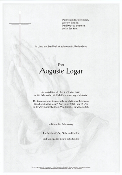 Parte Auguste Logar