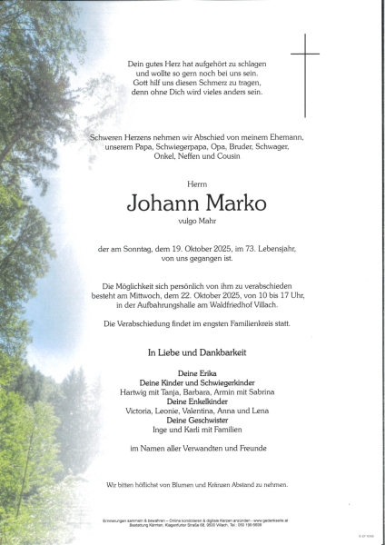 Parte Johann Marko