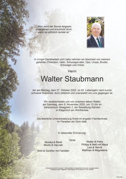 Parte Walter Staubmann