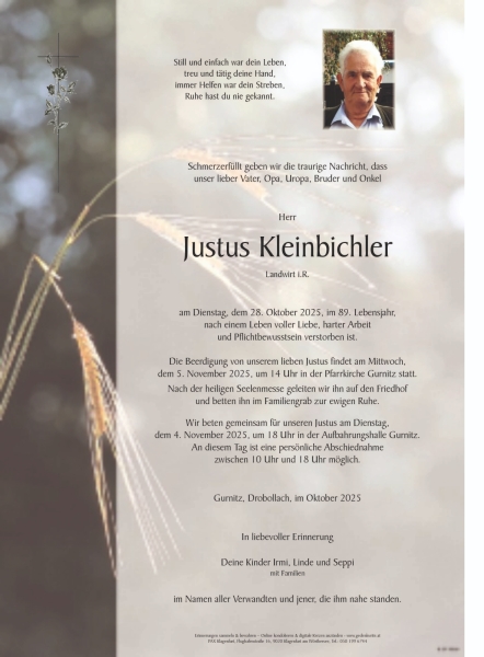 Parte Justus Kleinbichler