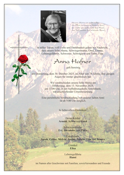 Parte von Anna Hafner