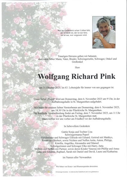 Parte von Wolfgang Richard  Pink