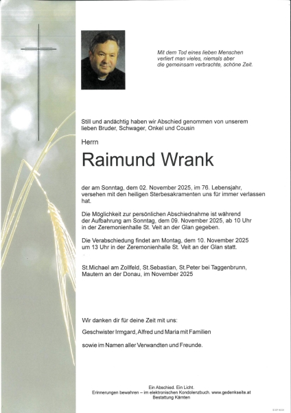Parte von Raimund Wrank