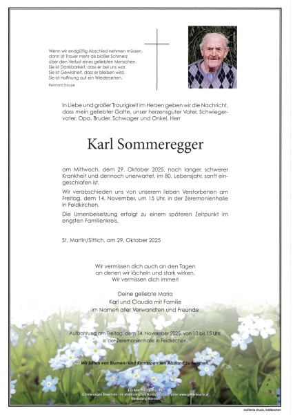 Parte von Karl Sommeregger