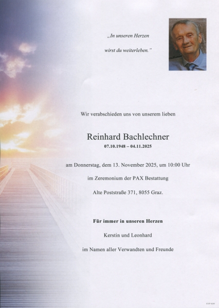 Parte von Reinhard Bachlechner