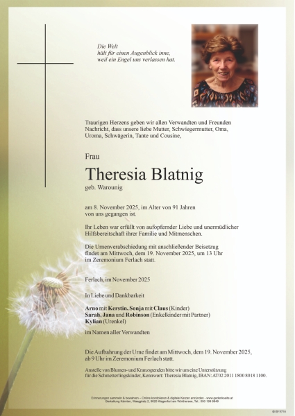 Parte Theresia  Blatnig
