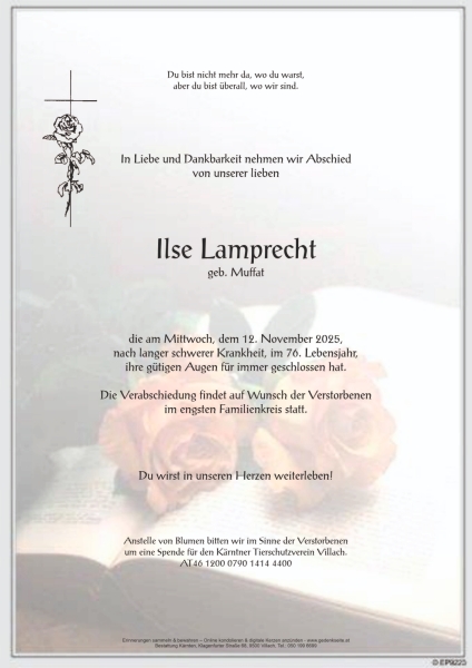 Parte von Ilse Lamprecht